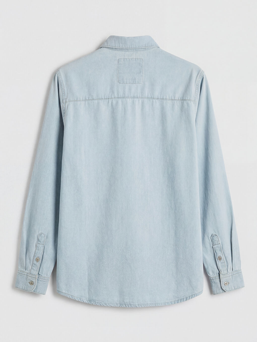 Regular Fit Erkek Jean Gömlek-5