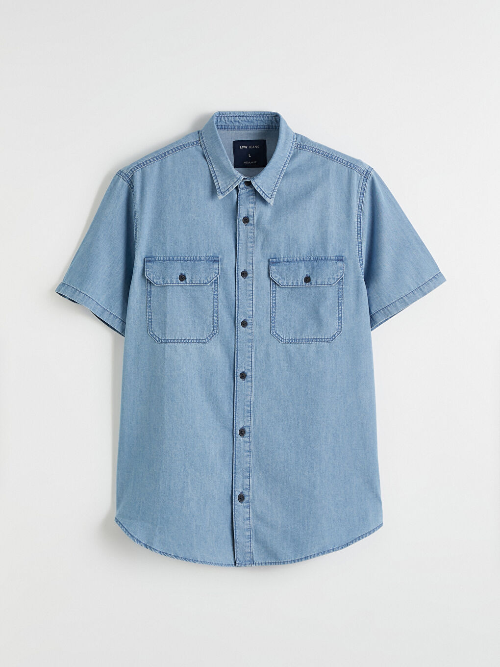 Άνδρας INDIGO Τζιν πουκάμισο-4