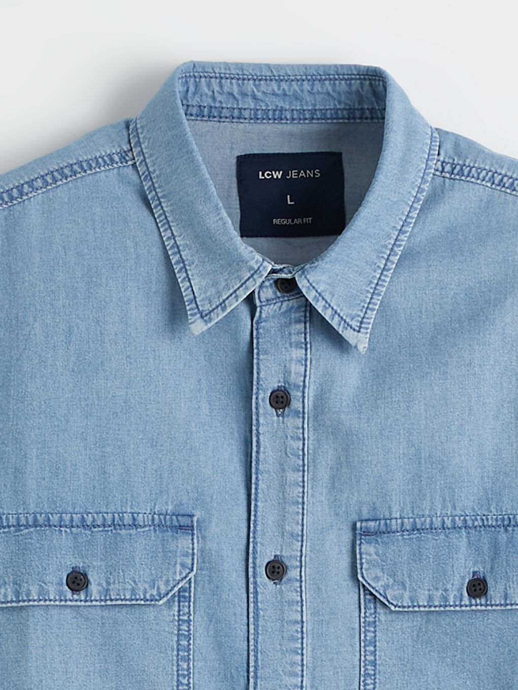 Άνδρας INDIGO Τζιν πουκάμισο-5