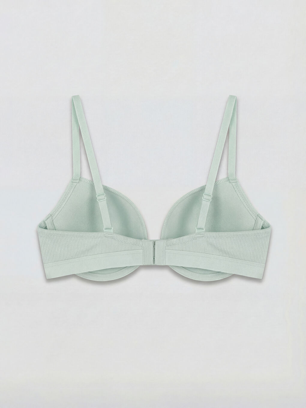 Mavi Balenli Dolgusuz Tişört Sütyen-1