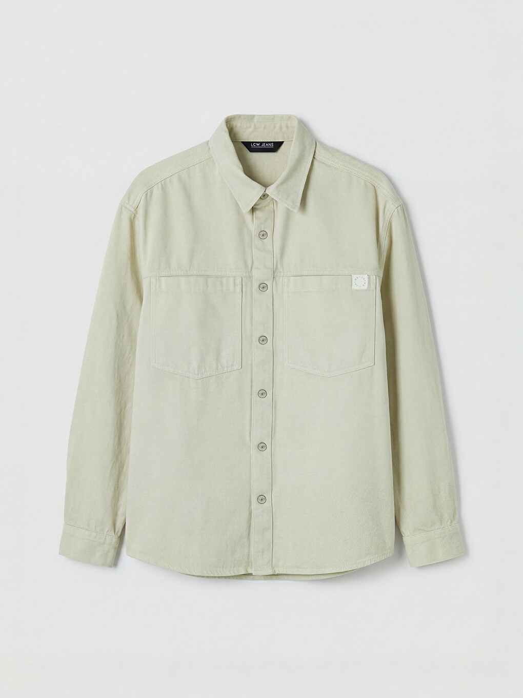 Loose Fit Men's Jean Shirt-2