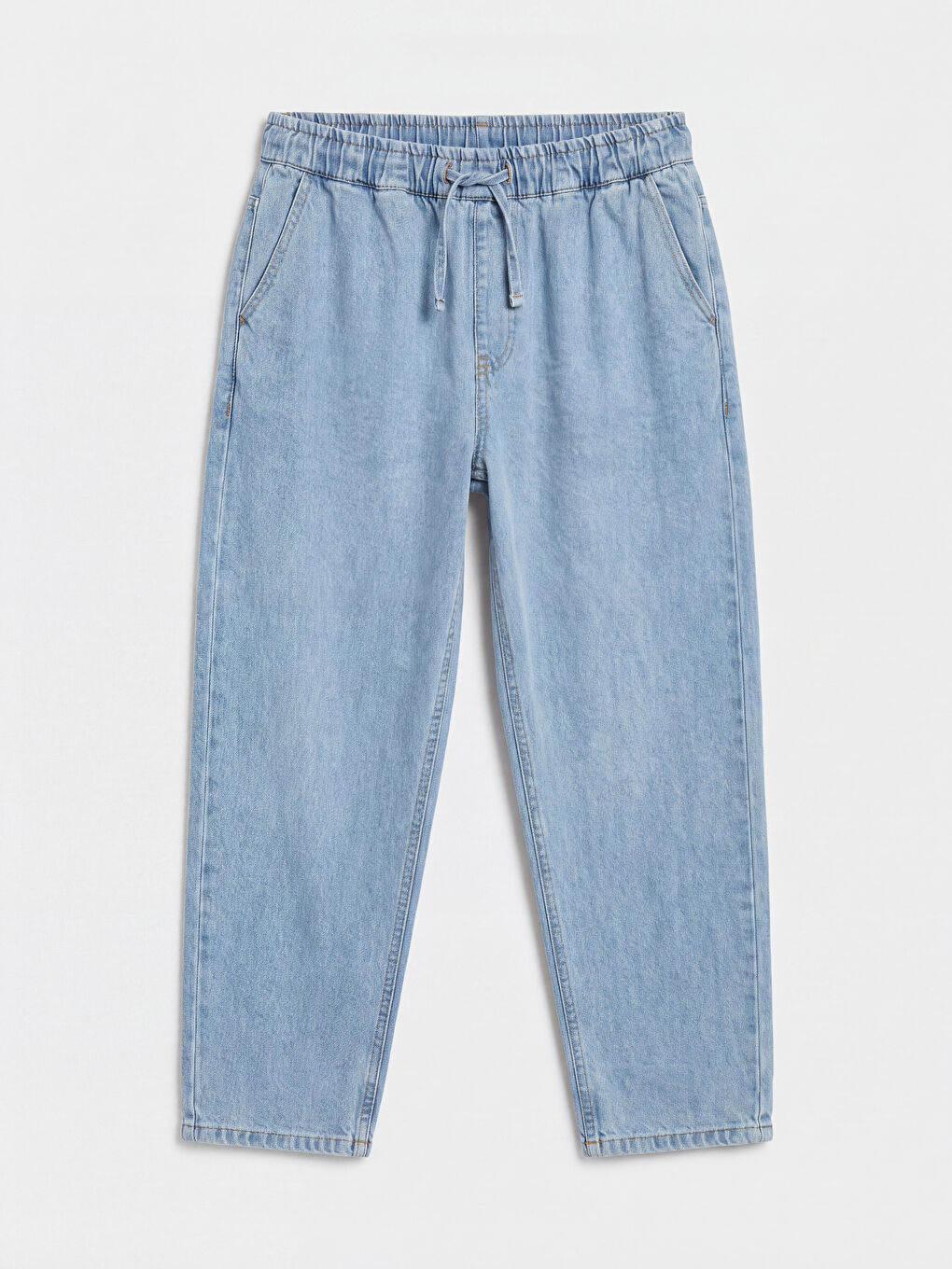 Elastic Waist Balloon Fit Women's Jeans