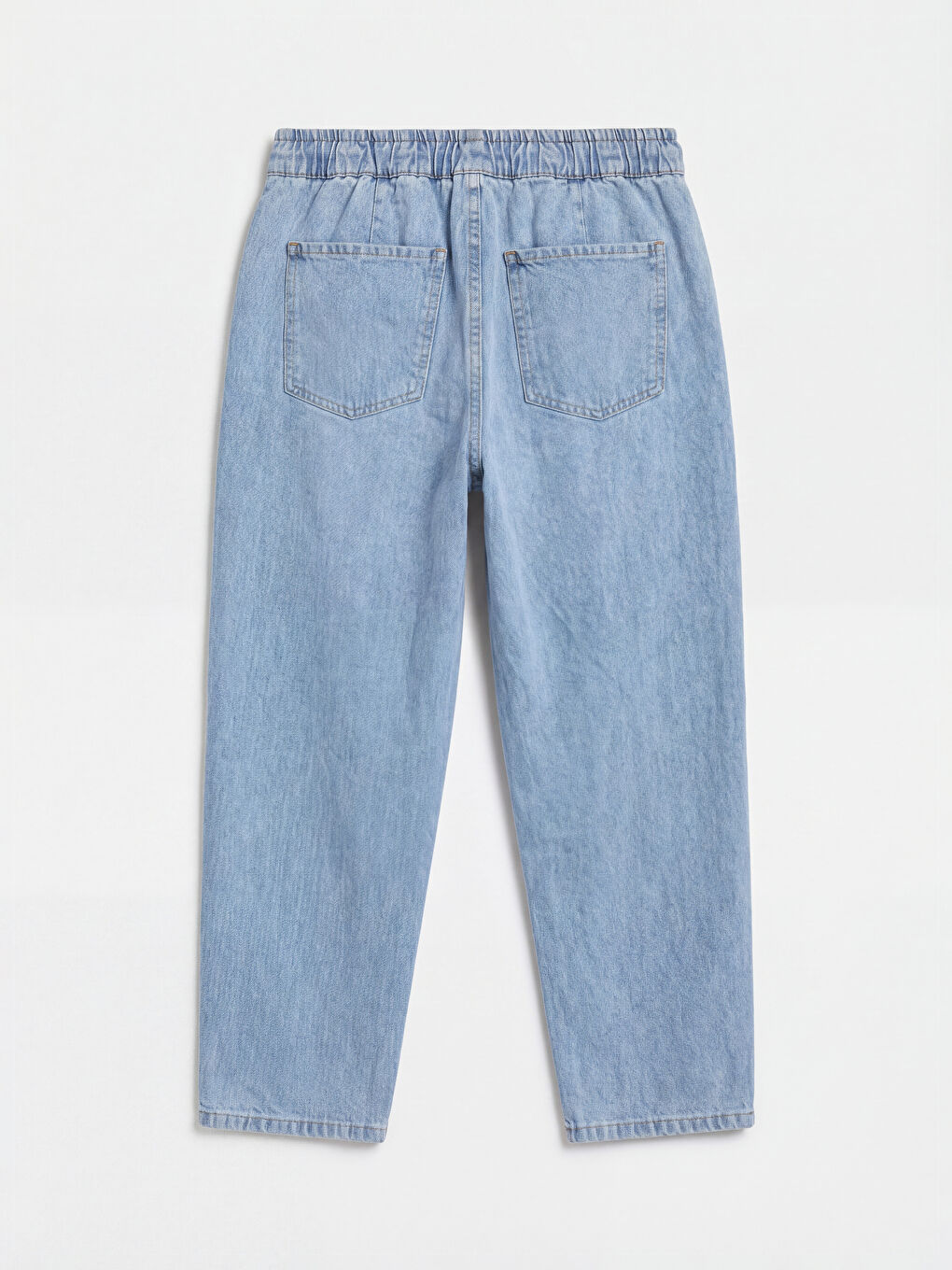 Elastic Waist Balloon Fit Women's Jeans-1