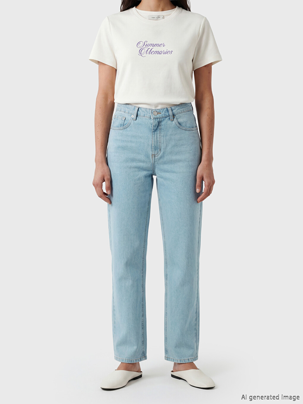Jean Femme Coupe Droite-1