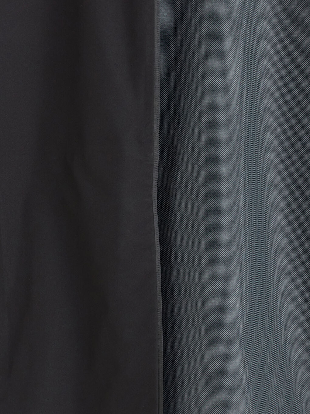 Siyah Standart Kalıp Kapüşonlu Erkek Su Geçirmez Yağmurluk-6