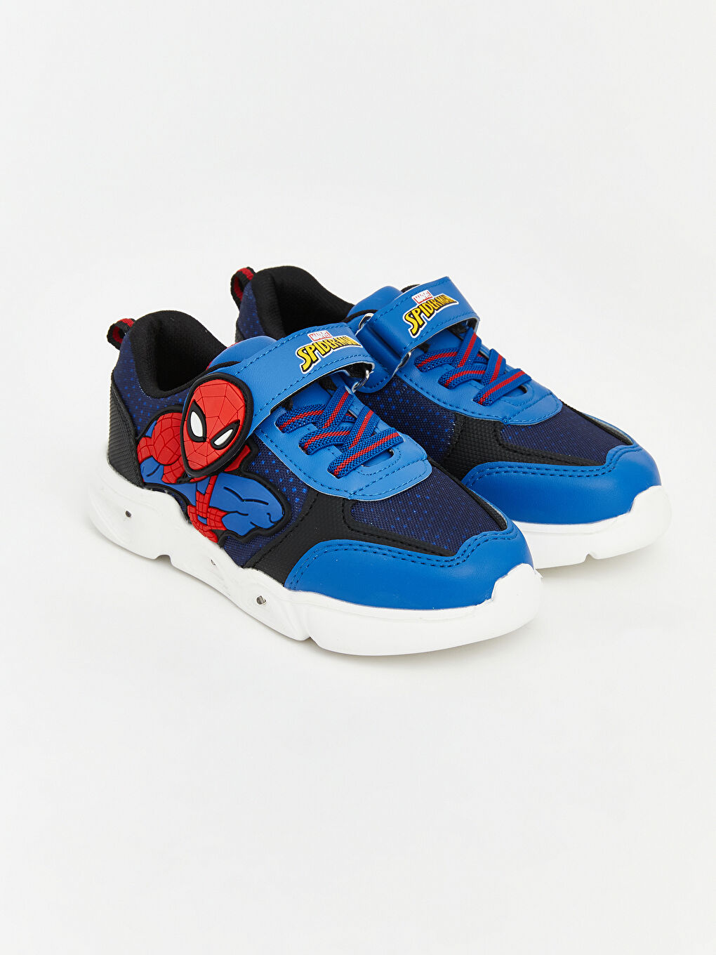 Mavi Spider-Man Baskılı Erkek Çocuk Spor Ayakkabı-1