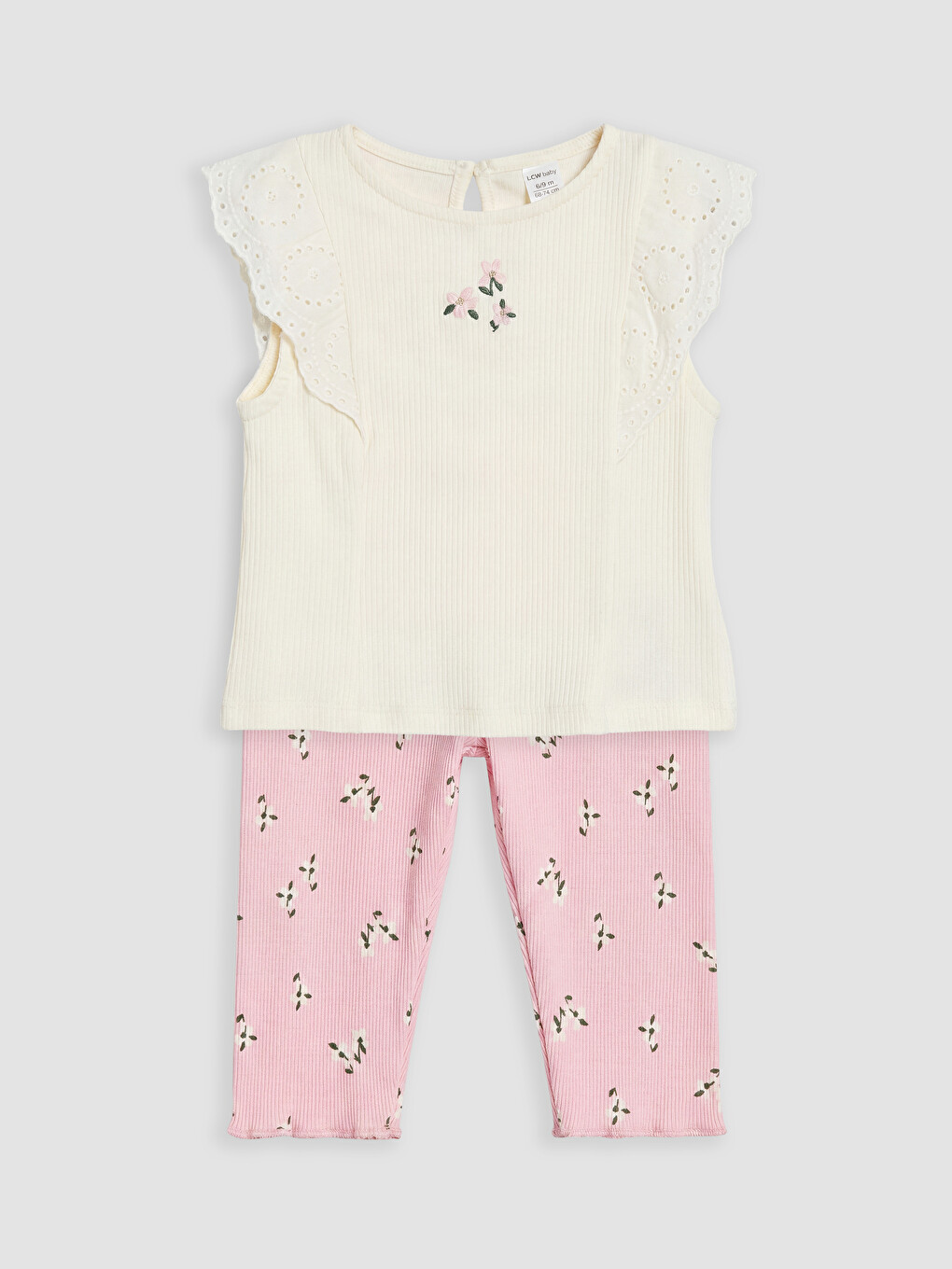 Floral Patterned Baby Girls' Leggings Set