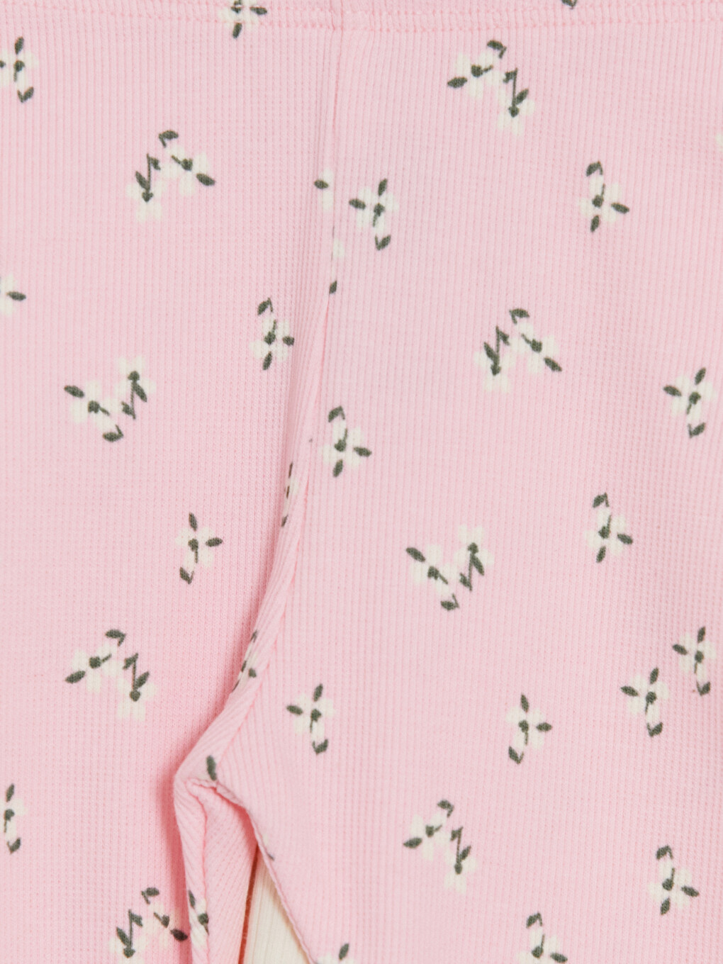 Floral Patterned Baby Girls' Leggings Set-5