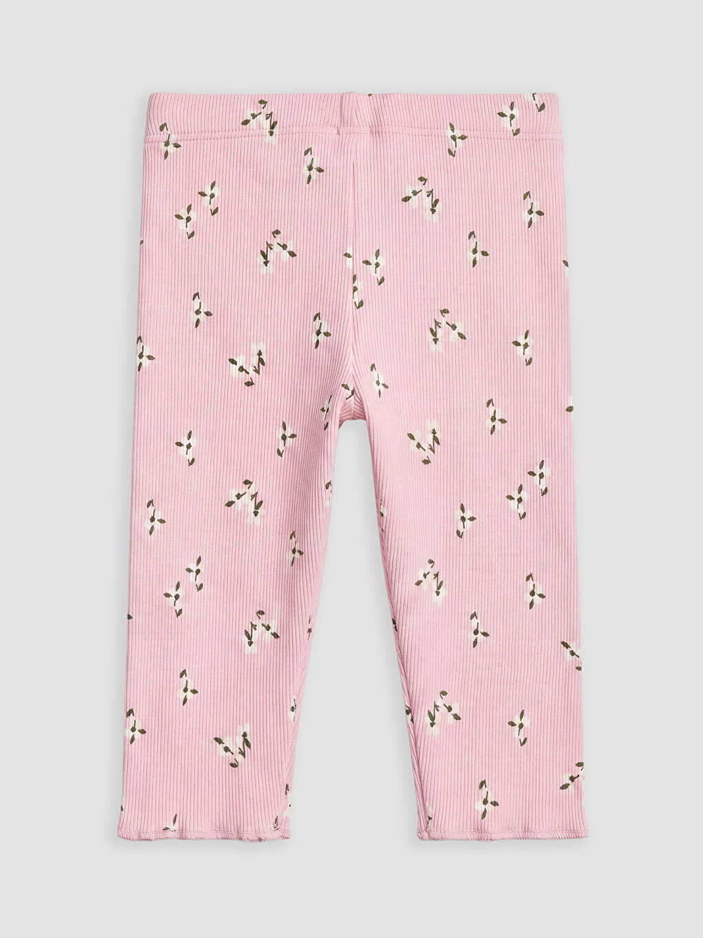 Floral Patterned Baby Girls' Leggings Set-6