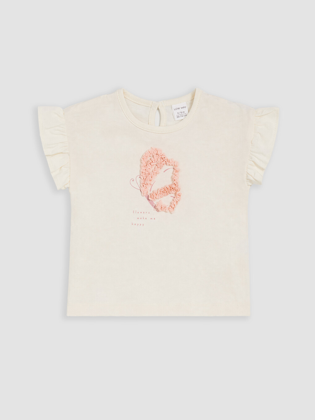 Butterfly Appliquéd Baby Girls' Set-1