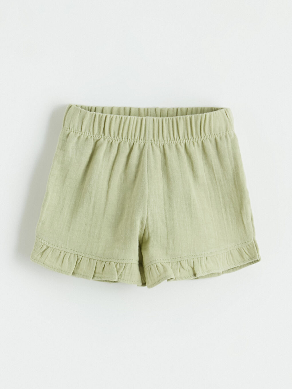 Ekru Nakışlı ve Fırfır Detaylı Kız Bebek Takım-4