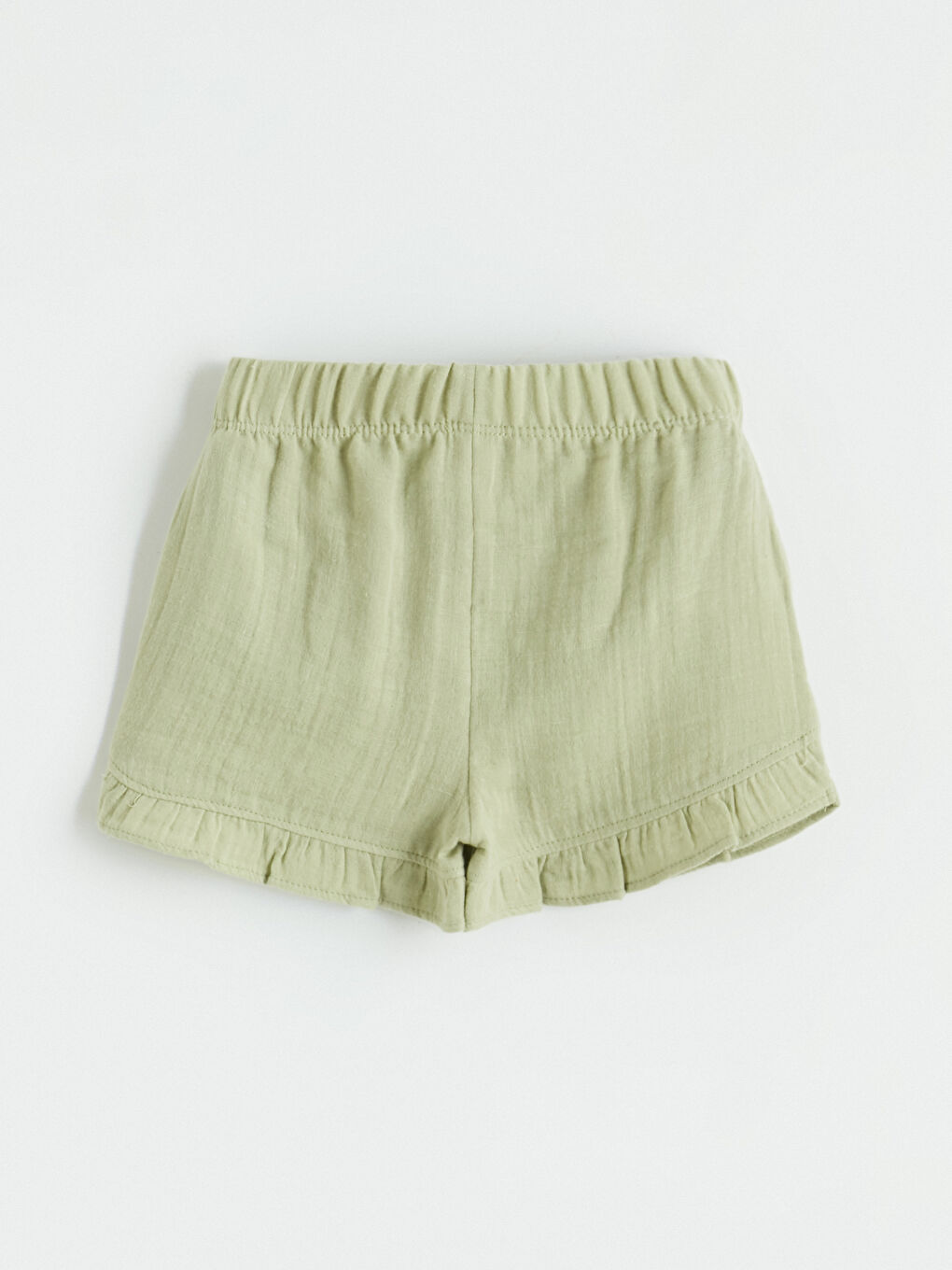 Ekru Nakışlı ve Fırfır Detaylı Kız Bebek Takım-6