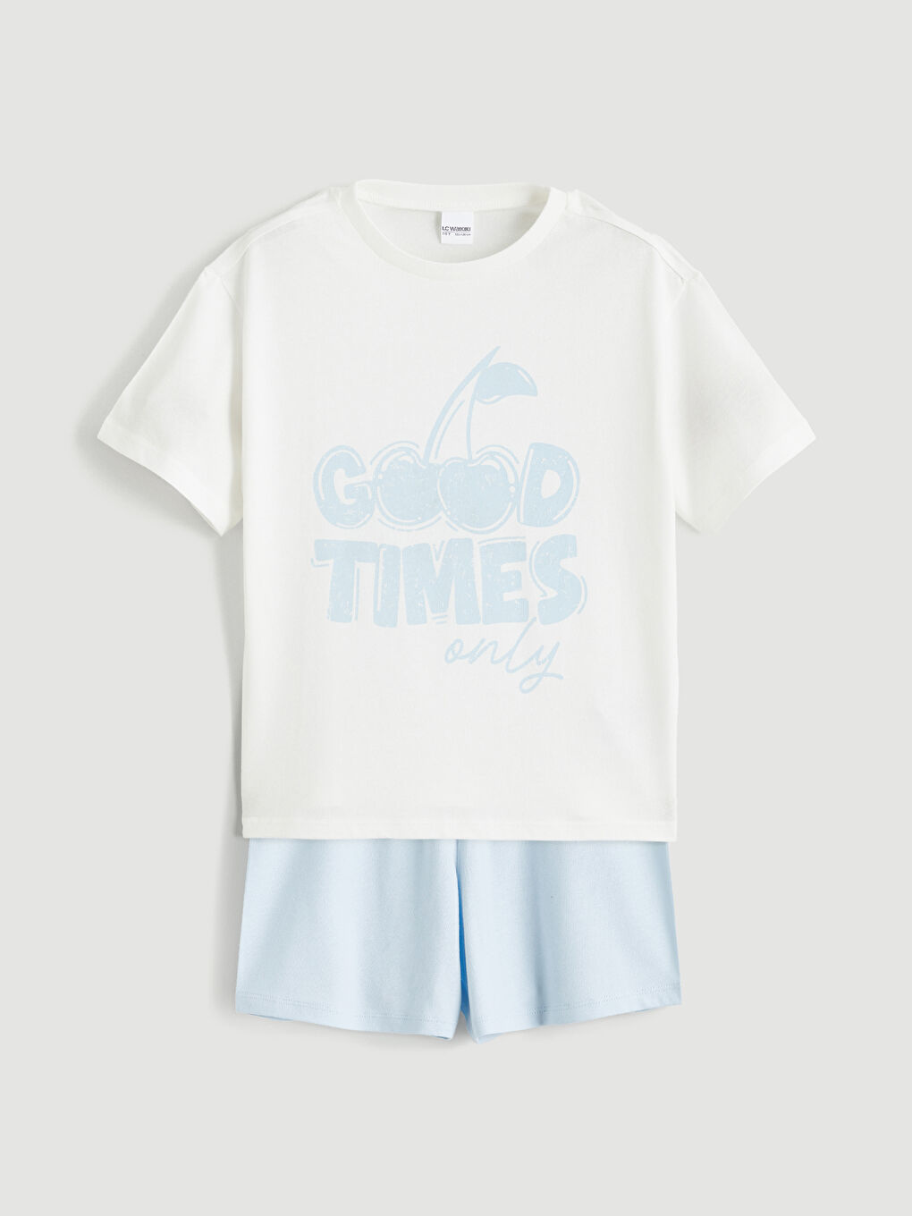 Қыздар сұрғыштау-қою сары Пижама жинағы