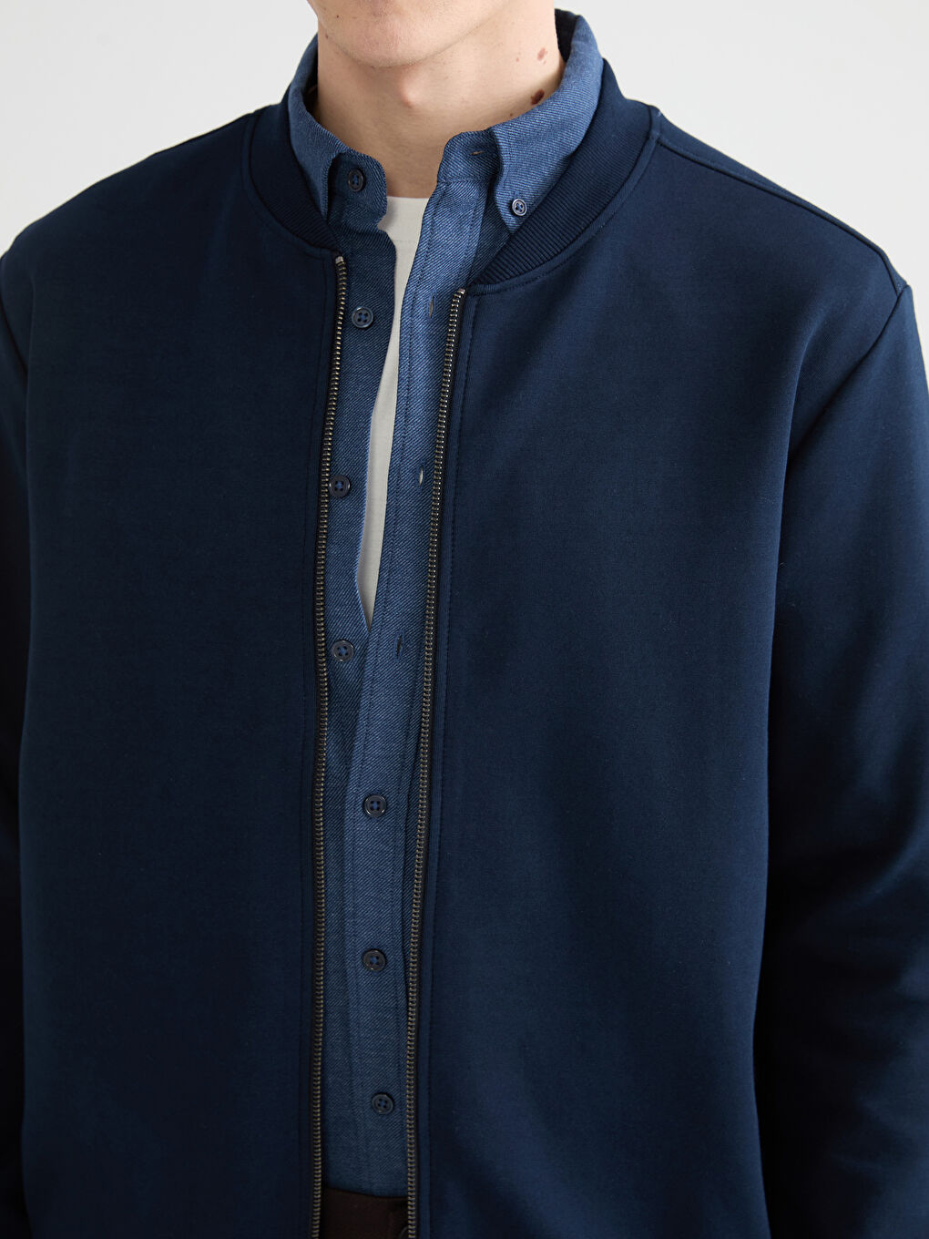 Men's Regular Fit Zip-Up Sweatshirt-2