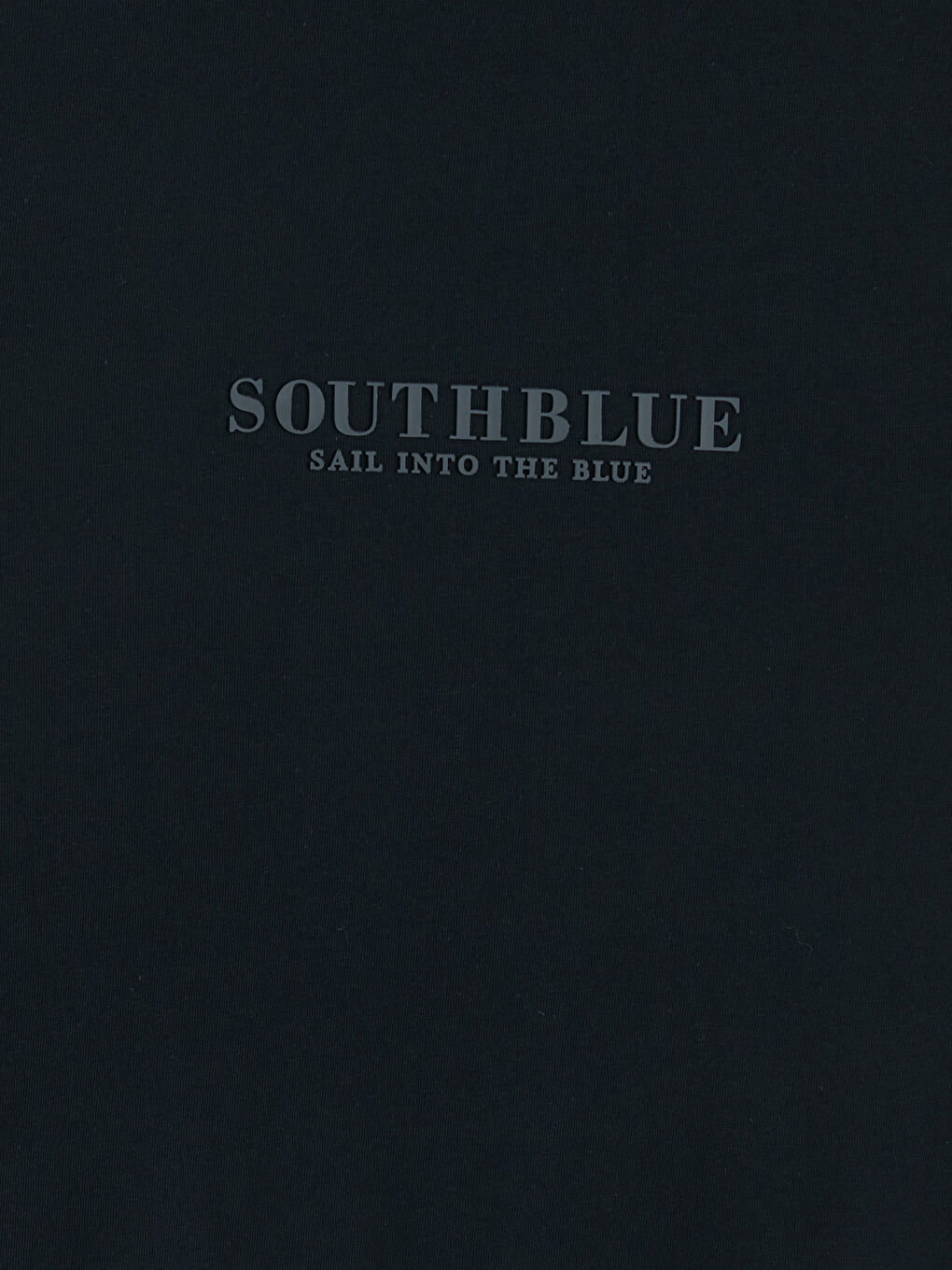 Siyah Bisiklet Yaka Baskılı Erkek Penye Tişört-2