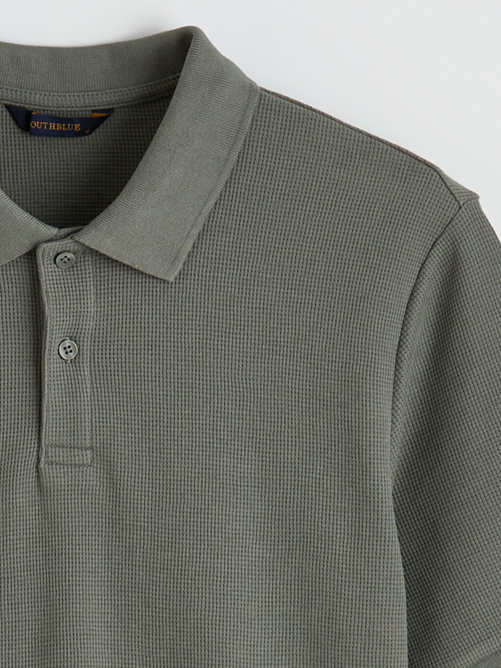 Haki Polo Yaka Erkek Tişört-5