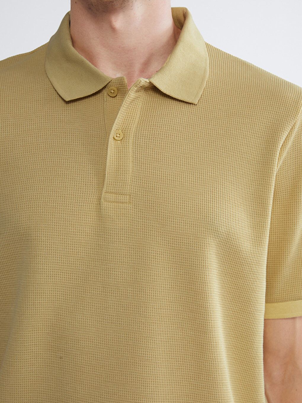 T-shirt Me Jakë Polo Të Strukturuar Për Meshkuj-2