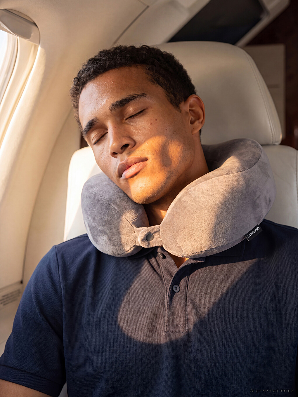 Snap-closure Neck Pillow.