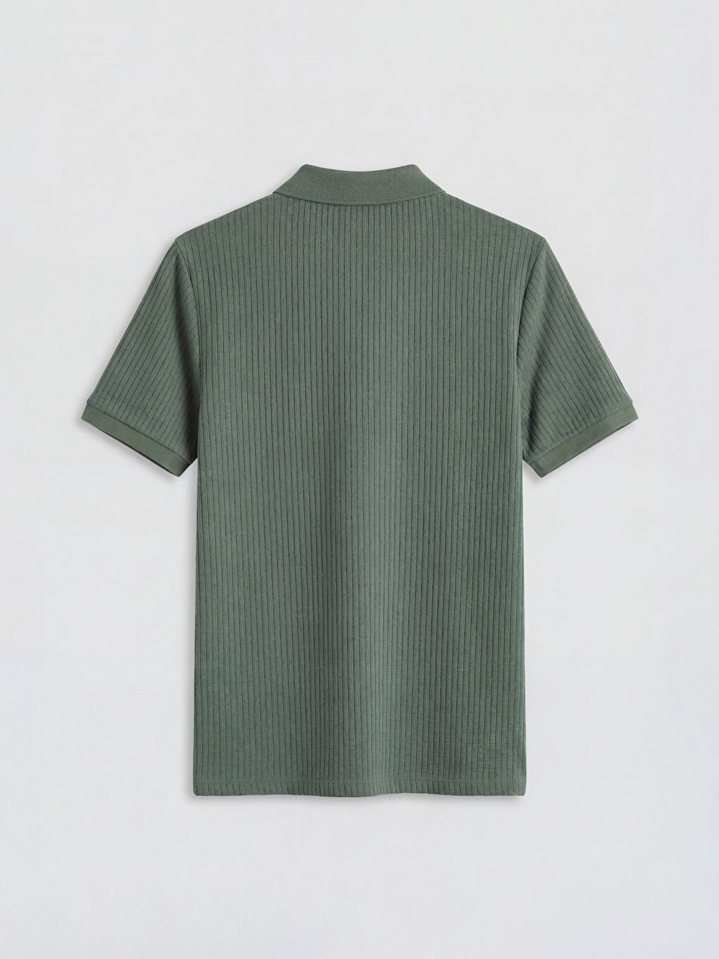 Yeşil Polo Yaka Erkek Tişört-1