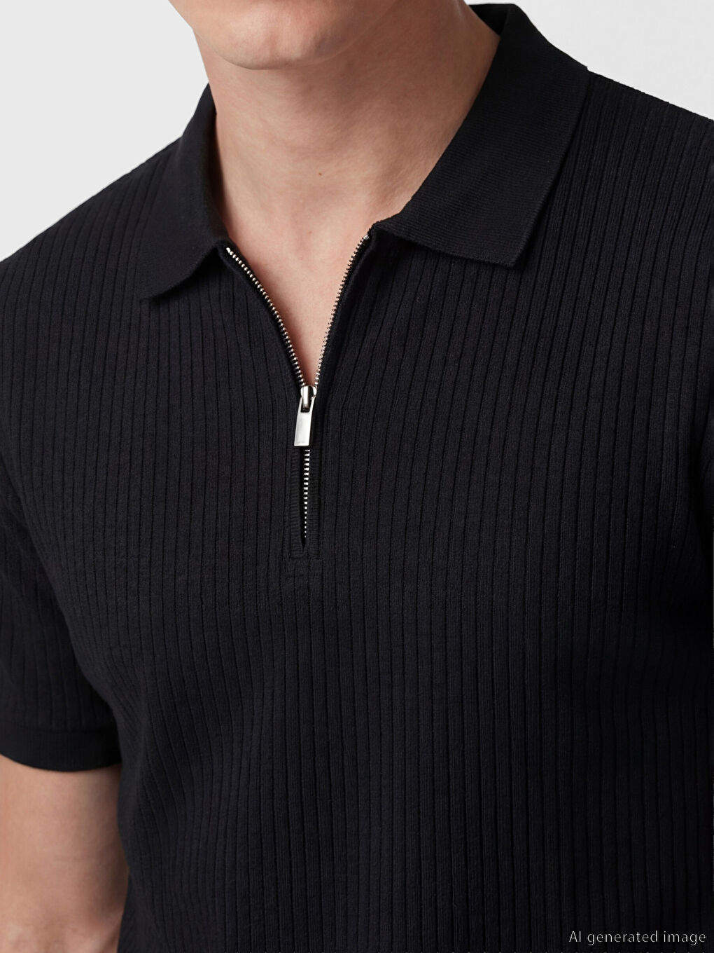 Polo Collar Men's T-Shirt-2