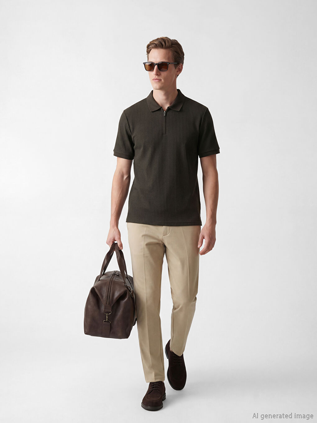 Polo Collar Men's T-Shirt-1