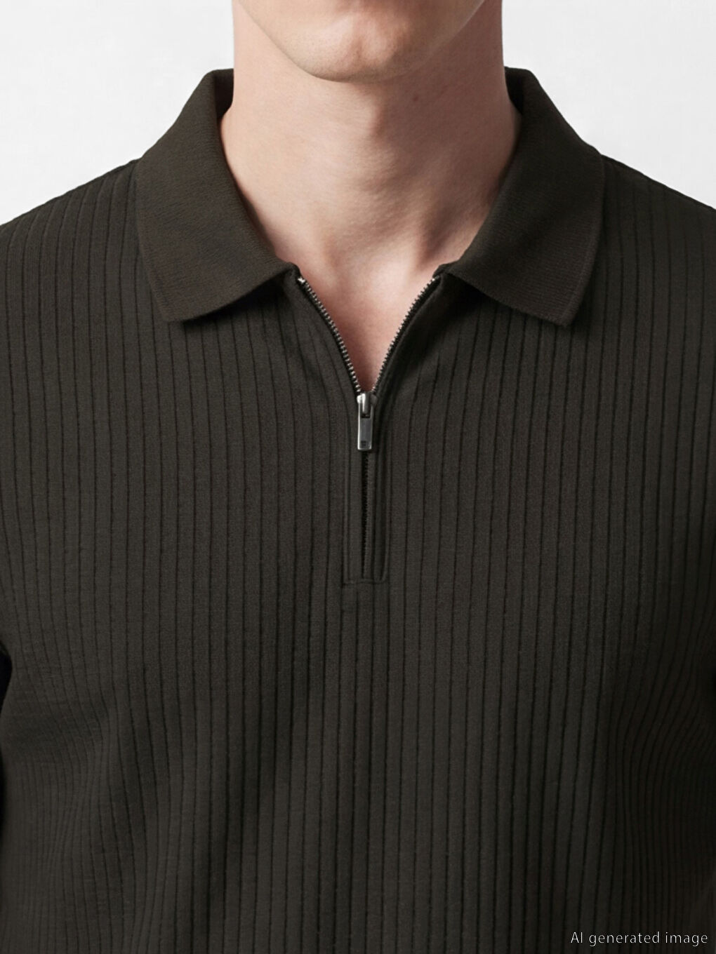 Polo Collar Men's T-Shirt-2