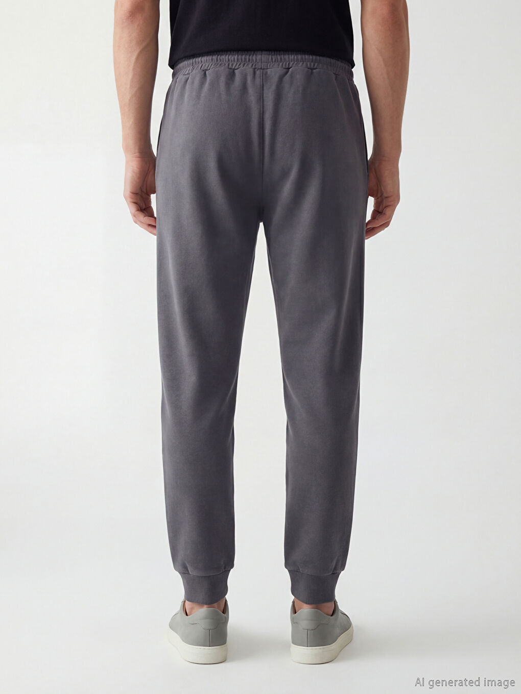 Мъжки спортни панталони с обикновена кройка тип джогър-3