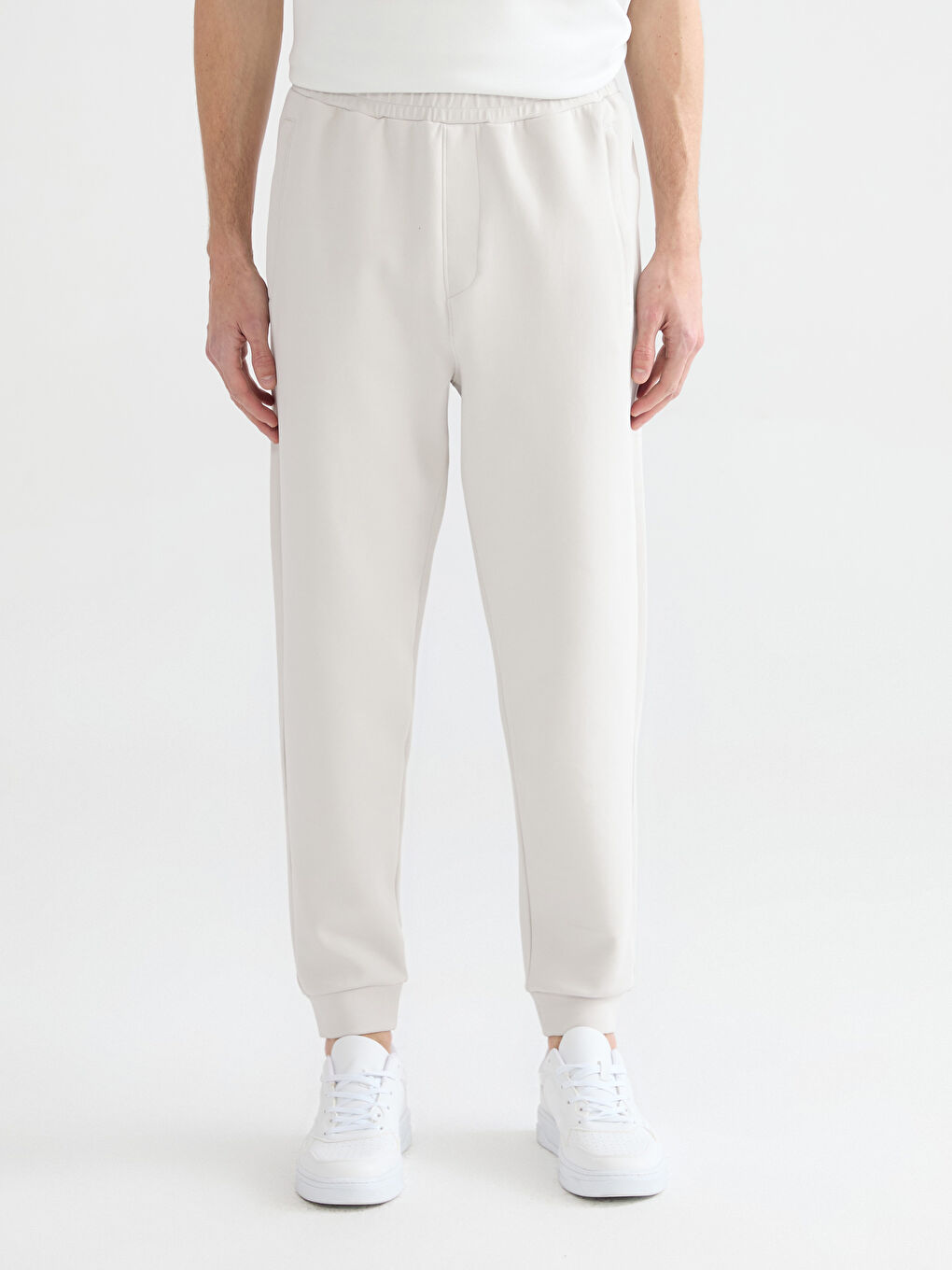 Мъжки спортни панталони джогър с редовен подходящ-1