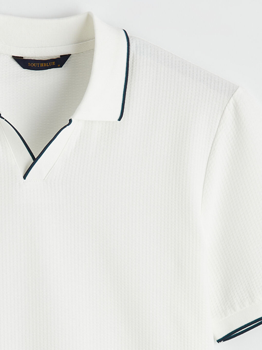 Ekru Polo Yaka Erkek Tişört-5