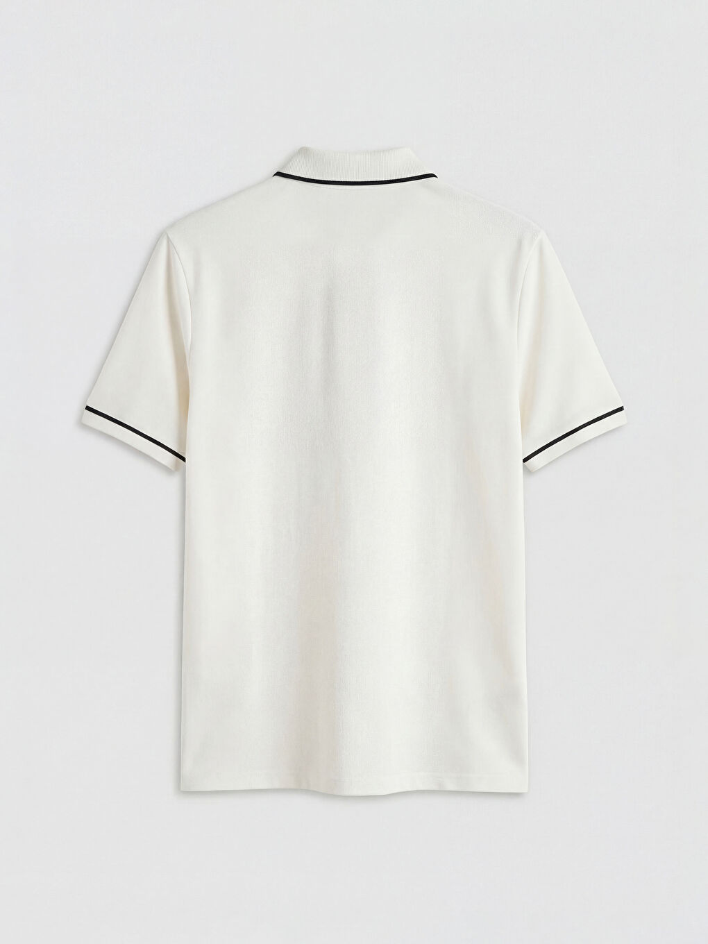 Ekru Polo Yaka Pike Erkek Tişört-1