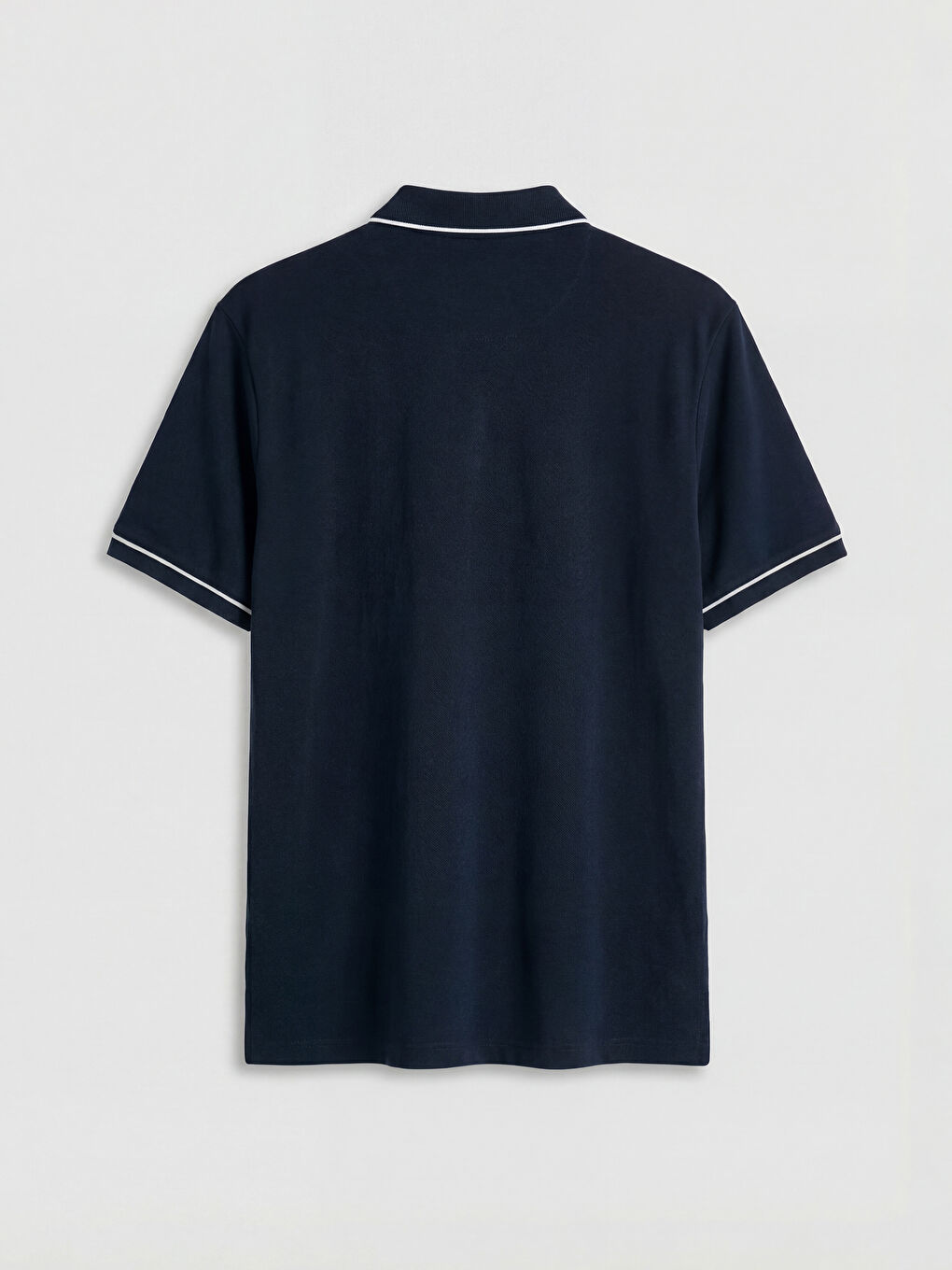 Lacivert Polo Yaka Pike Erkek Tişört-1