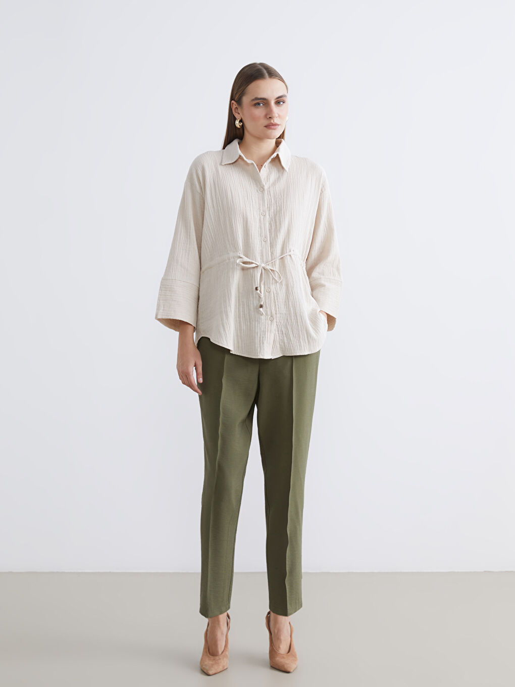 TAMNO ŽUTA Pantalone Žena