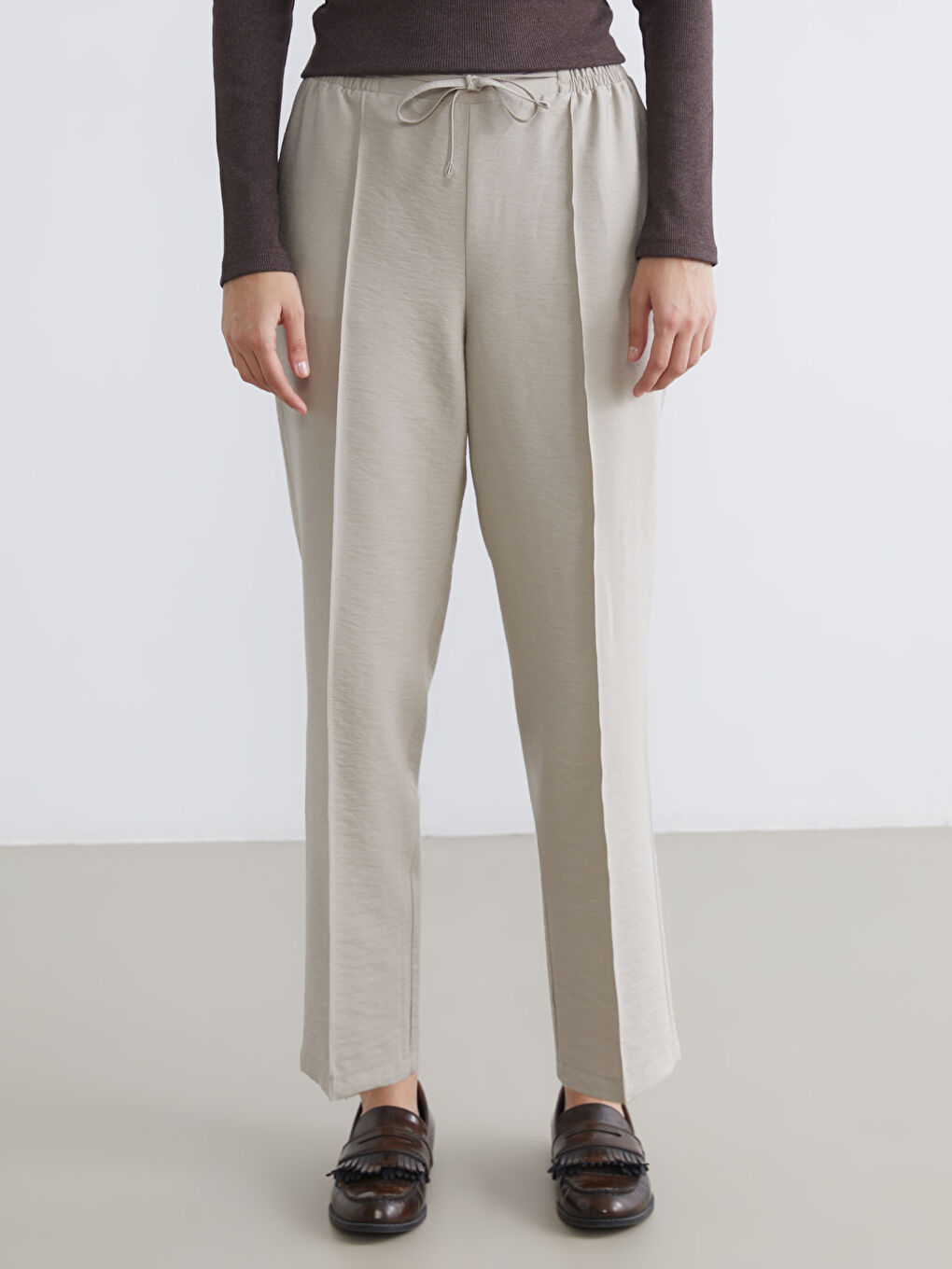 Pantalon BEIGE Femme-1