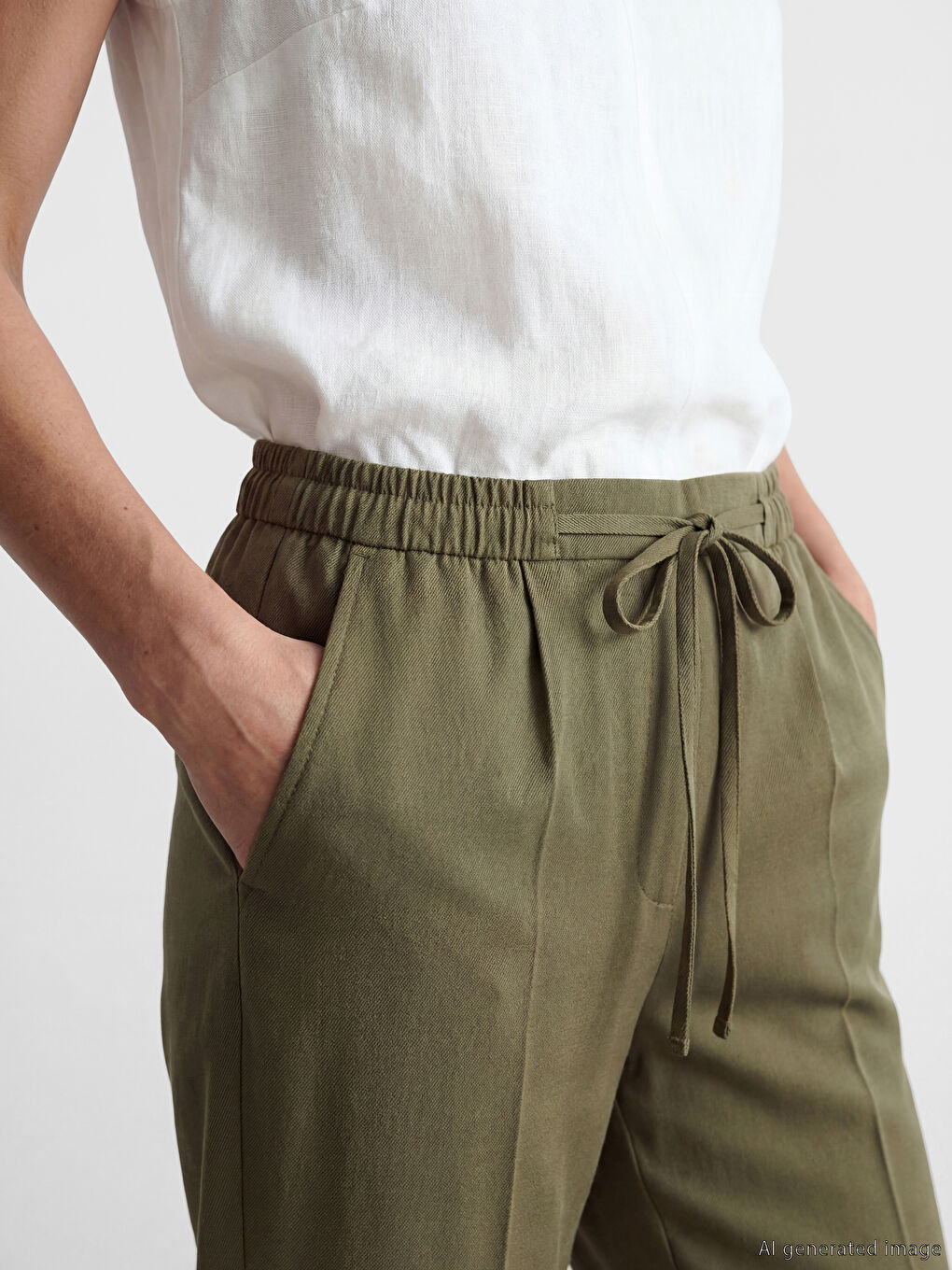 Pantaloni KAKI Femeie-2