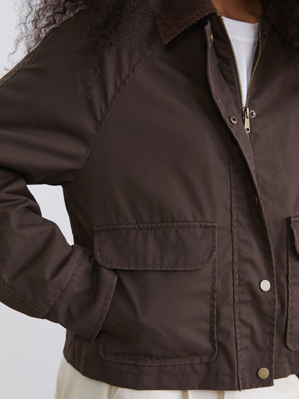 Velvet Collar Women's Jacket-2