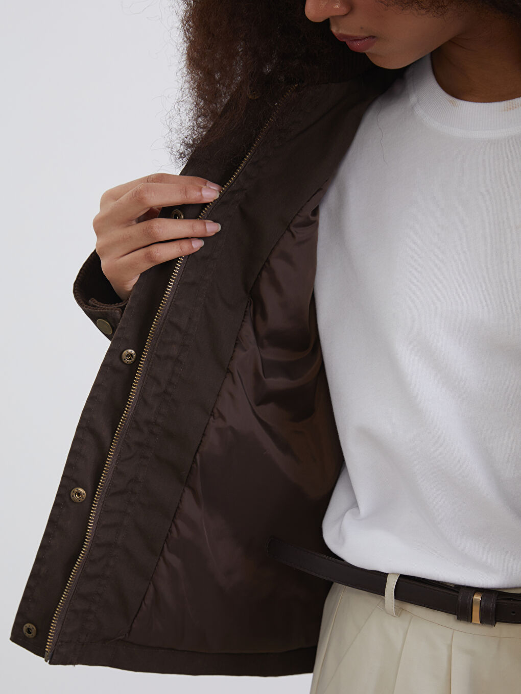 Velvet Collar Women's Jacket-3