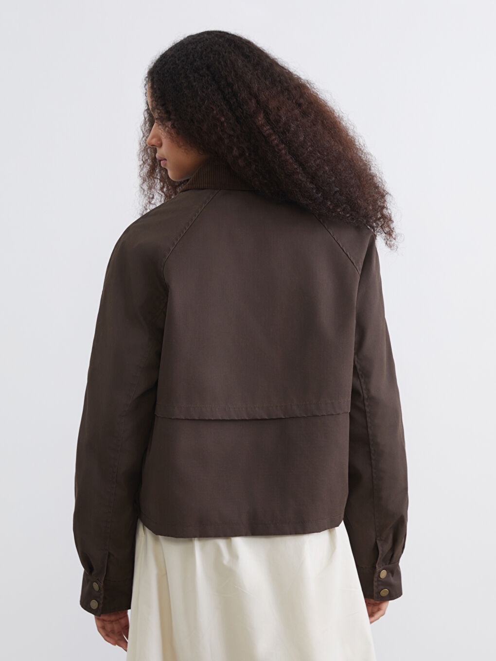 Velvet Collar Women's Jacket-4