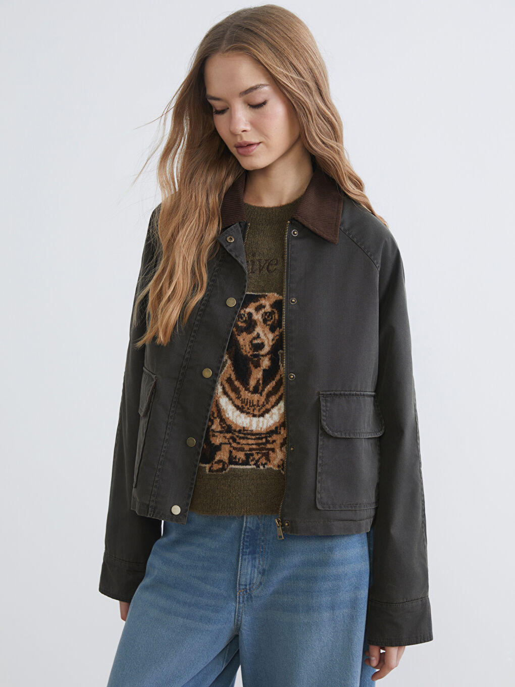 Velvet Collar Women's Jacket