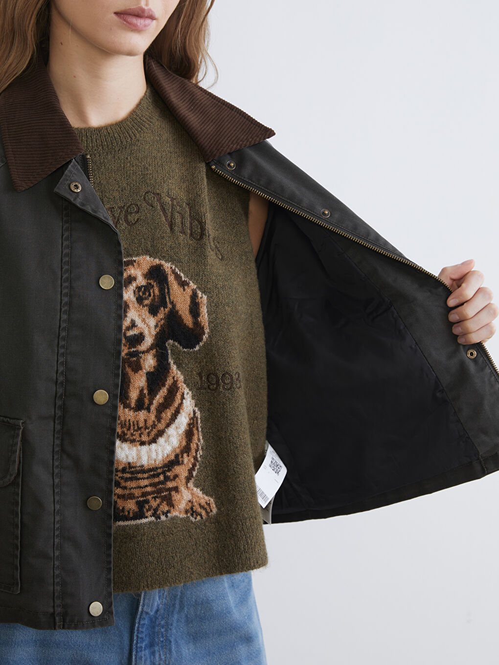 Velvet Collar Women's Jacket-3