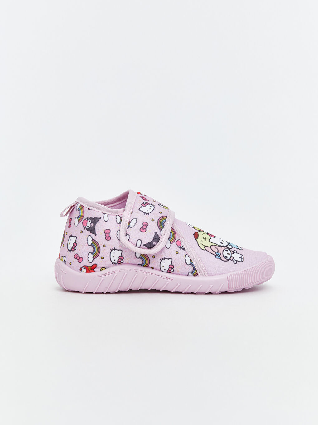 Pembe Hello Kitty Baskılı Kız Bebek Panduf-1