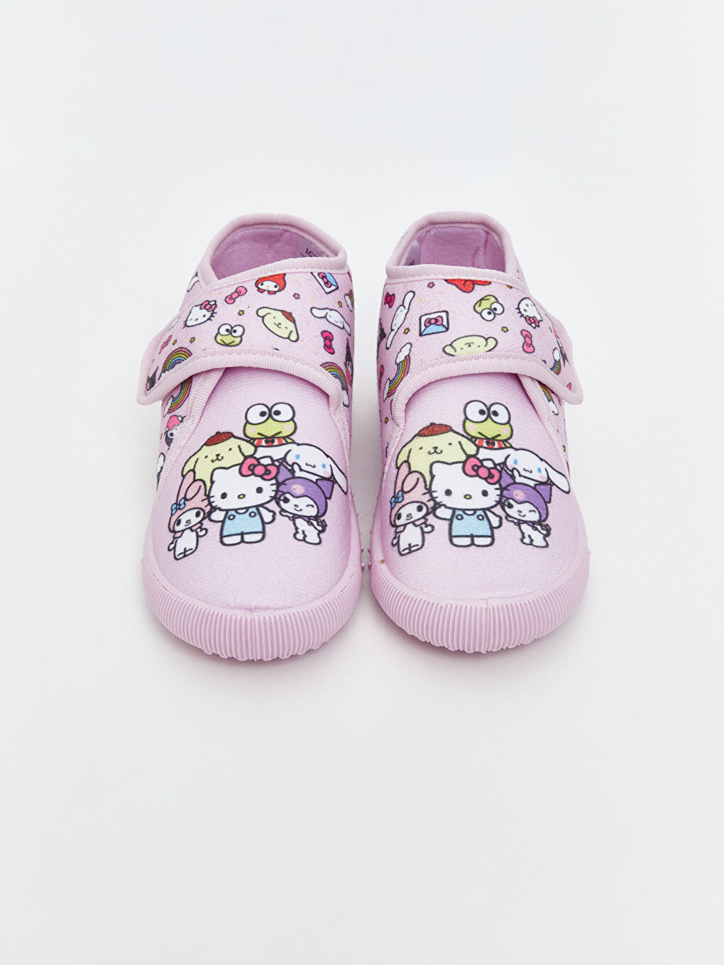 Pembe Hello Kitty Baskılı Kız Bebek Panduf-2