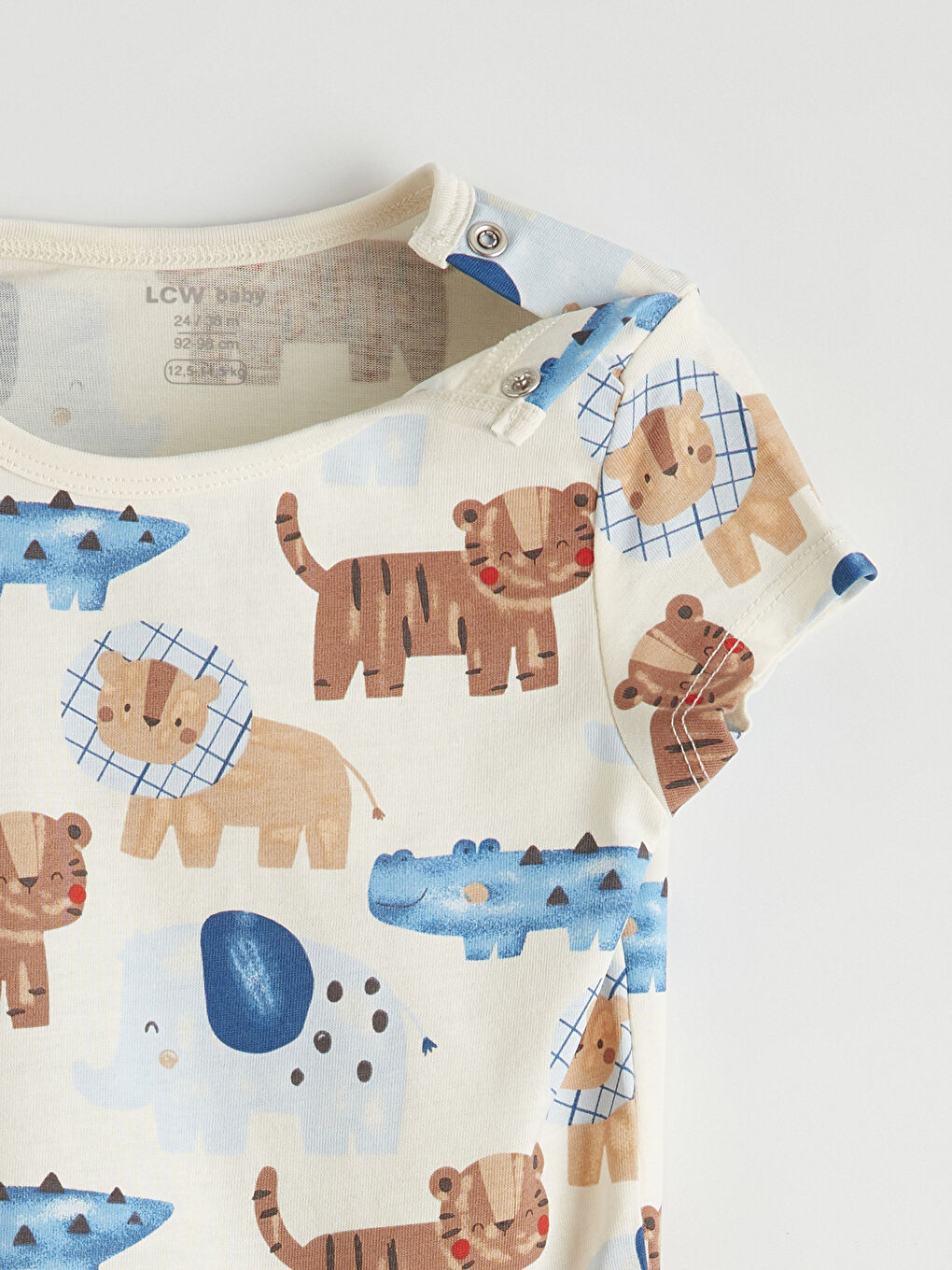 Crew Neck Short Sleeve Baby Boys' Bodysuit 2 Pack-6