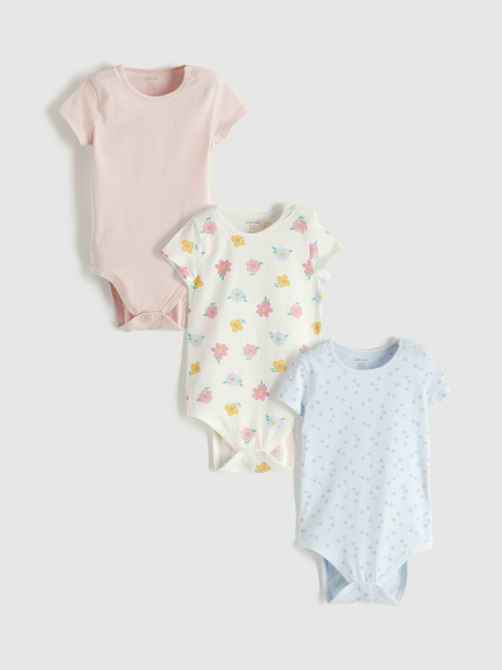 Baby Girls' Snap Bodysuit 3-Pack