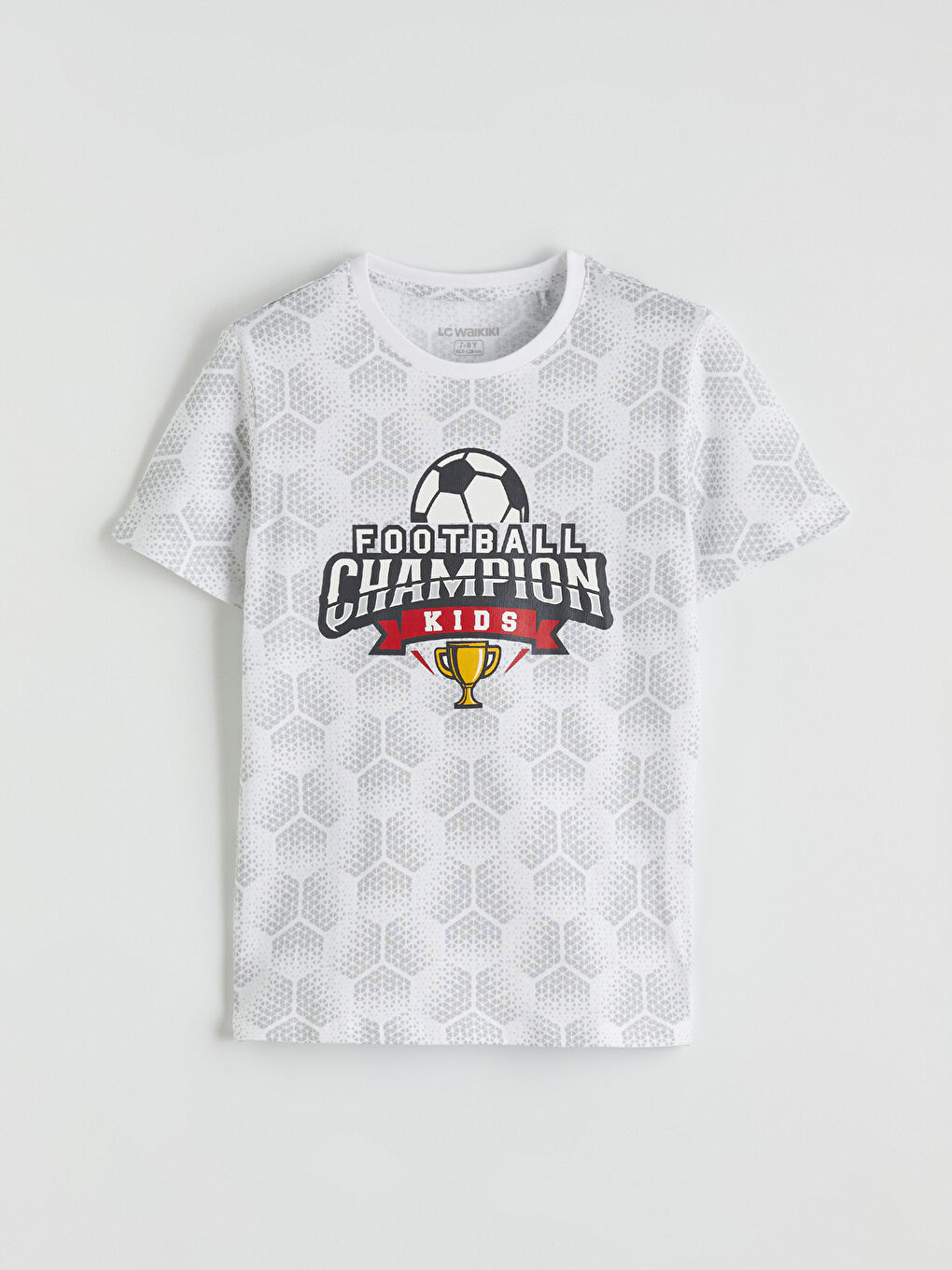 Beyaz Bisiklet Yaka Erkek Çocuk Şortlu Takım-1