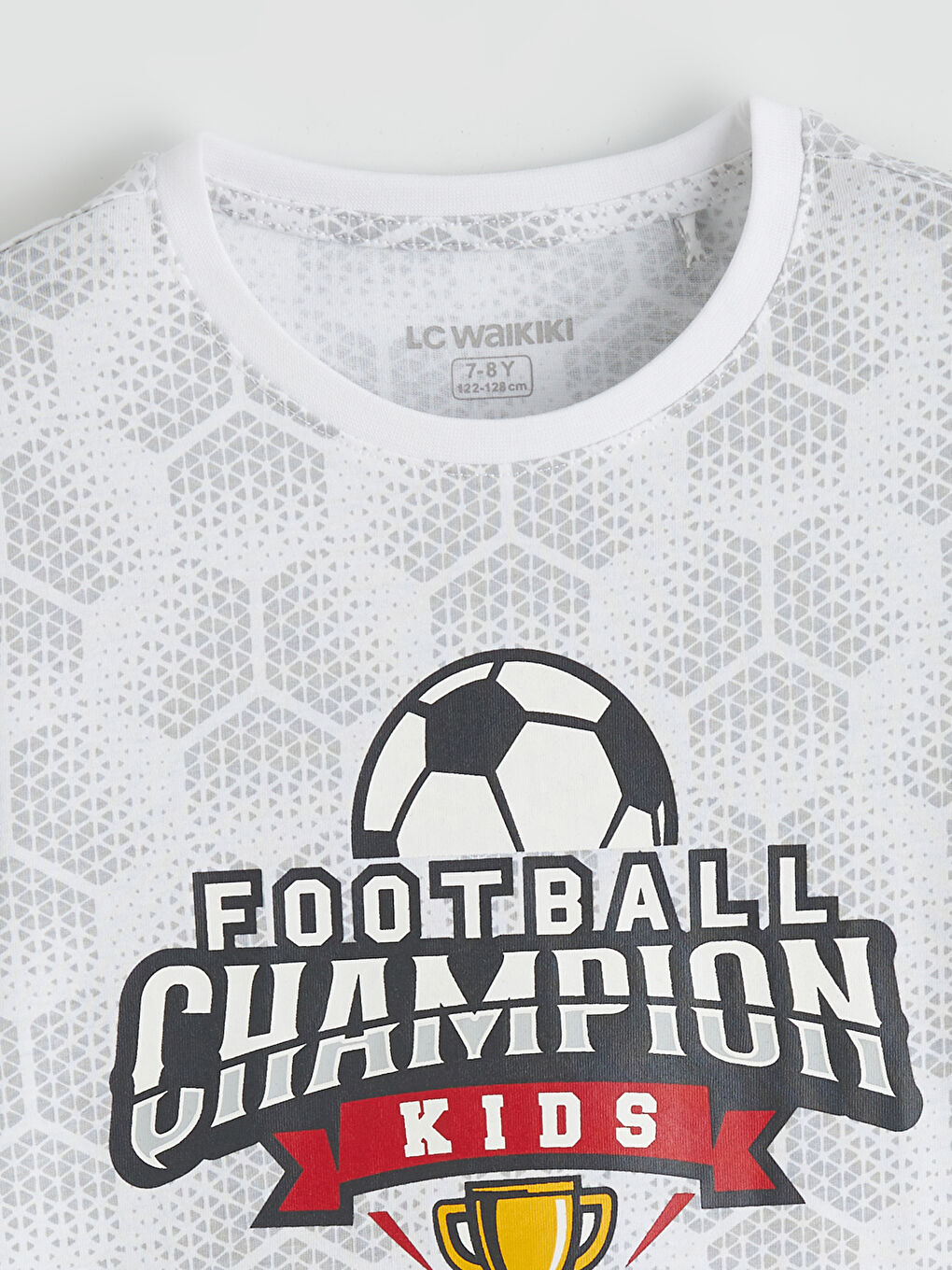 Beyaz Bisiklet Yaka Erkek Çocuk Şortlu Takım-2