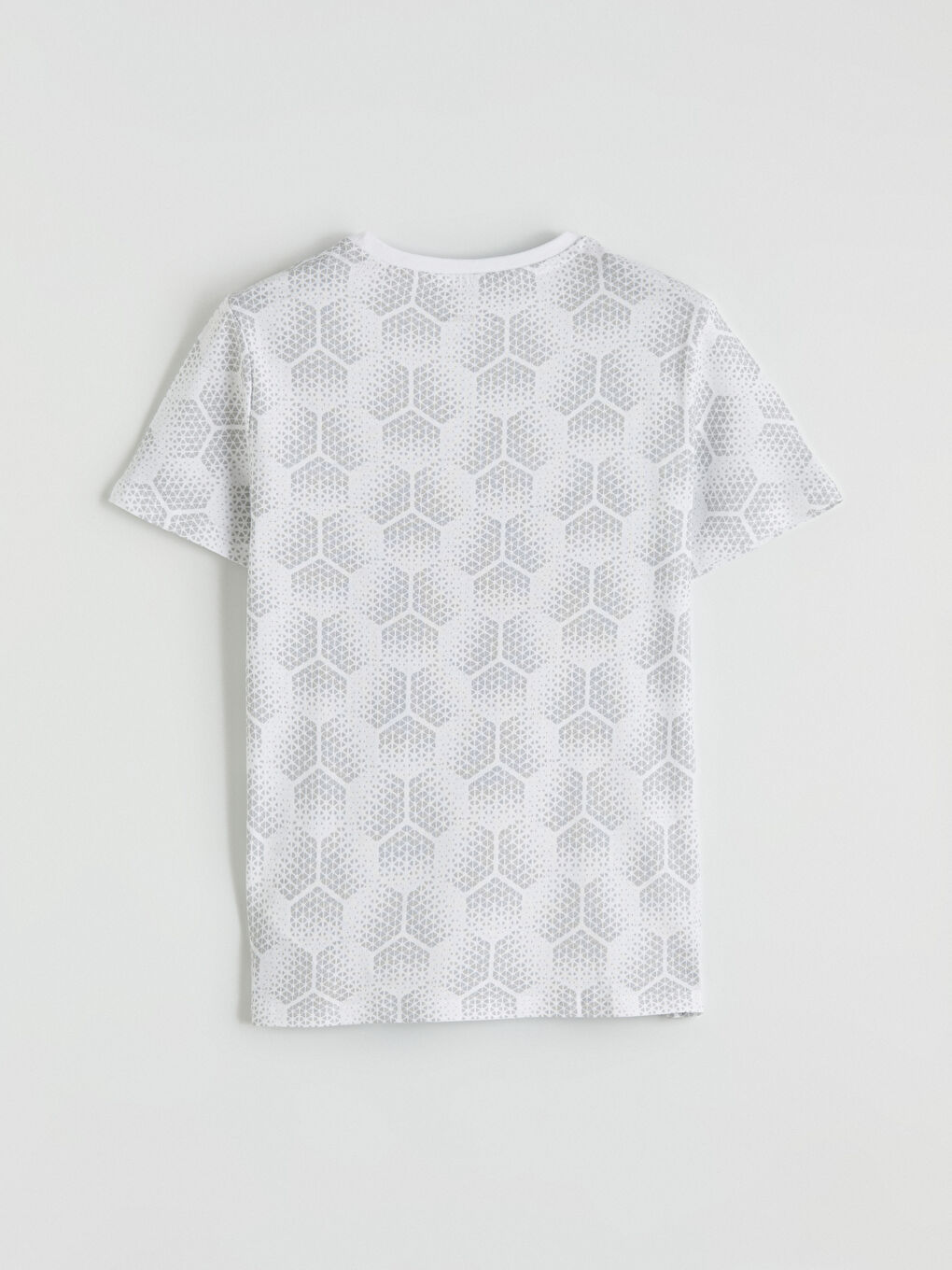 Beyaz Bisiklet Yaka Erkek Çocuk Şortlu Takım-3