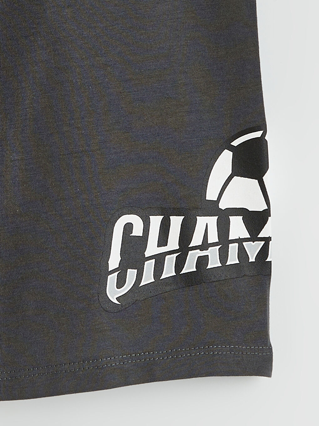 Beyaz Bisiklet Yaka Erkek Çocuk Şortlu Takım-5