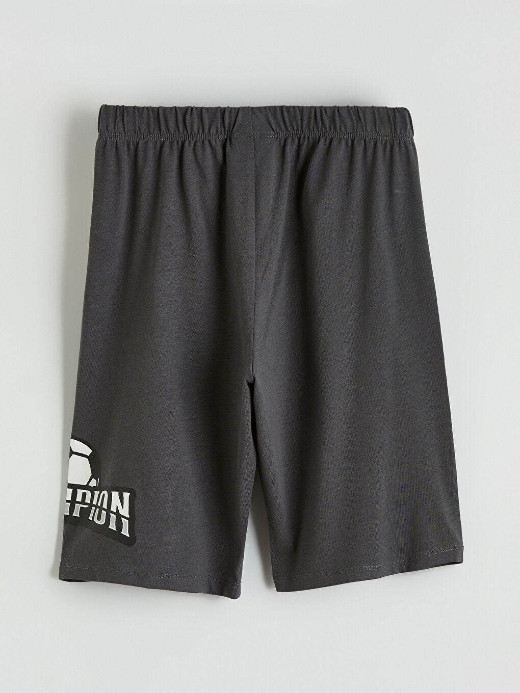 Beyaz Bisiklet Yaka Erkek Çocuk Şortlu Takım-6