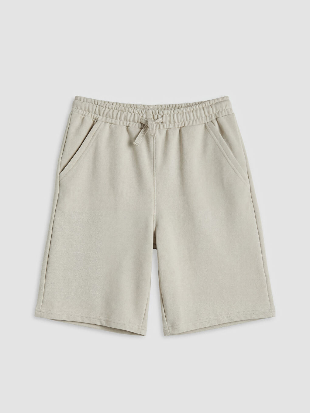 Bej Dokulu Erkek Çocuk Şortlu Takım-2