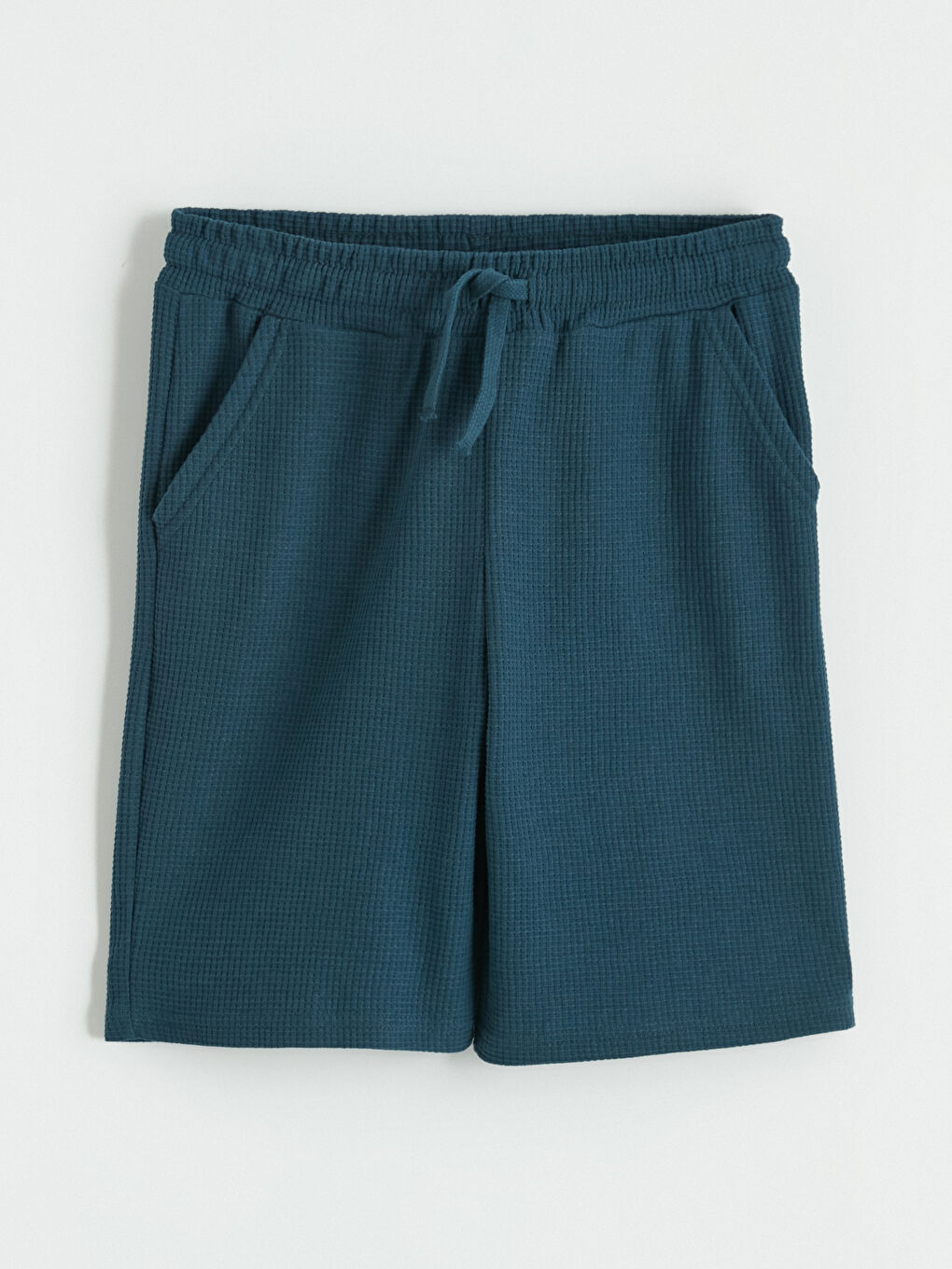 Petrol Polo Yaka Erkek Çocuk Tişört ve Şort-4